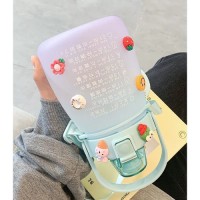 Plastic Kids Water Bottle For Student With Phone Holder Outdoor Belly Water Bottle Tumbler Water Bottle