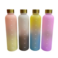 Plastic Summer water bottle production line water bottle with straw lid Outdoor sport water bottle plastic