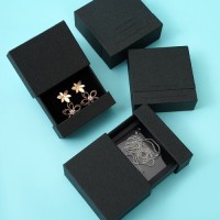 Drawer Type Box PE Film Suspension Box Ring Earring Necklace Bracelet Jewelry Packaging Box