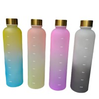 Plastic Summer water bottle production line water bottle with straw lid Outdoor sport water bottle plastic