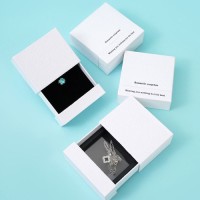 Drawer Type Box PE Film Suspension Box Ring Earring Necklace Bracelet Jewelry Packaging Box