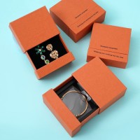 Drawer Type Box PE Film Suspension Box Ring Earring Necklace Bracelet Jewelry Packaging Box